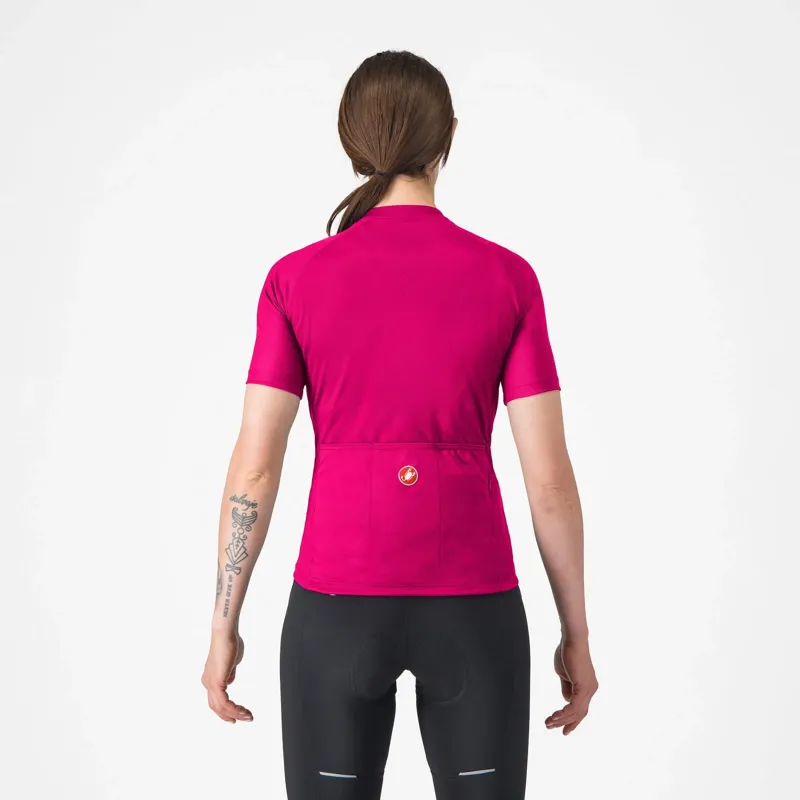 Castelli Libera 2 Women's Short Sleeve Jersey - Bright Rose-1