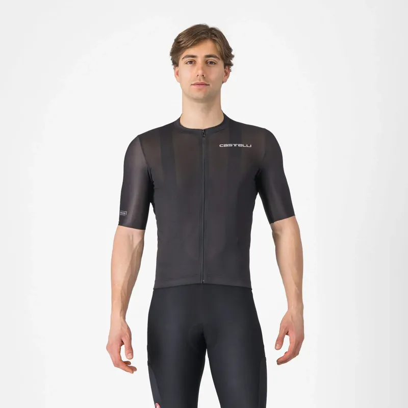 Castelli Unlimited Entrata 3 Men's Short Sleeve Jersey - Light Black
