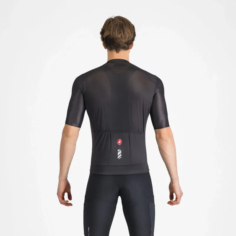 Castelli Unlimited Entrata 3 Men's Short Sleeve Jersey - Light Black-1