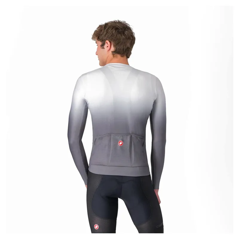 Castelli UPF Men's Long Sleeve Jersey - Silver Grey-1