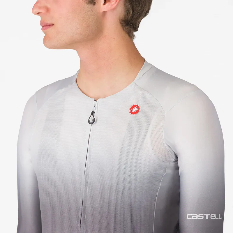 Castelli UPF Men's Long Sleeve Jersey - Silver Grey-2