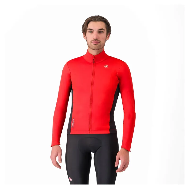 Castelli Entrata 2 Men's Windproof Jacket - Red/Black
