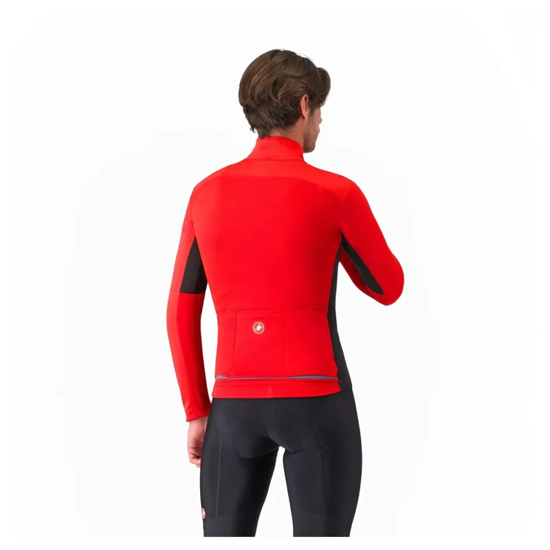 Castelli Entrata 2 Men's Windproof Jacket - Red/Black-1