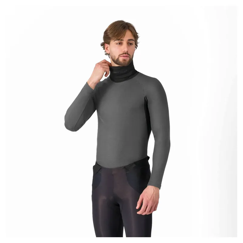 Castelli Flanders 2 Men's High Neck Warmer Base Layer - Grey