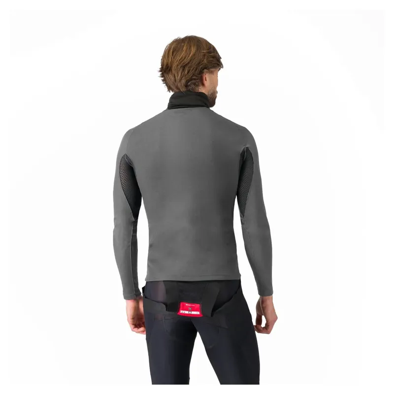 Castelli Flanders 2 Men's High Neck Warmer Base Layer - Grey-1