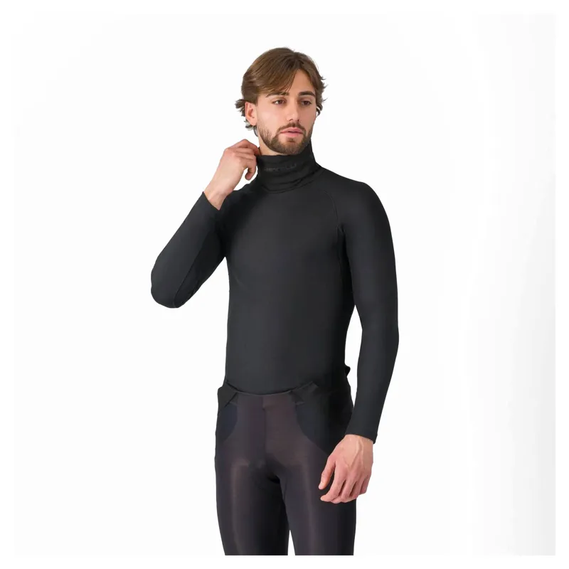 Castelli Flanders 2 Men's High Neck Warmer Base Layer - Black