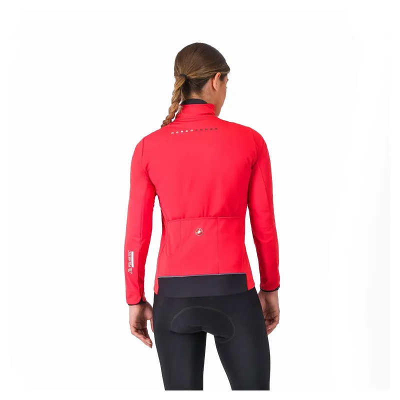 Castelli Alpha 150 Women's Windproof Jacket - Hibiscus/Black-1