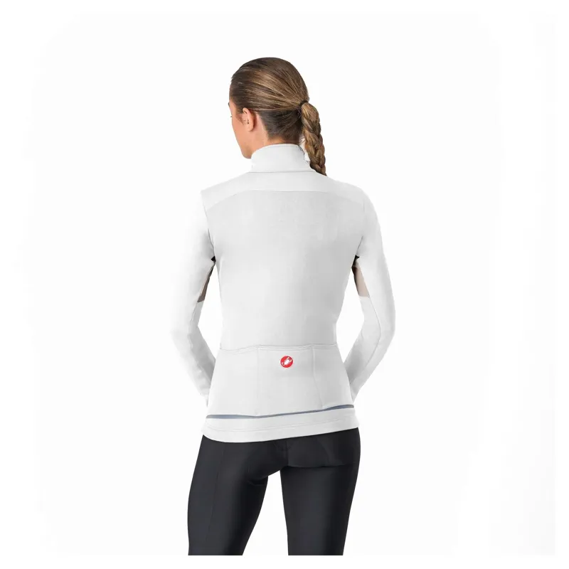 Castelli Entrata 2 Women's Windproof Jacket - Ivory/Silver Moon-1