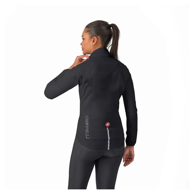 Castelli Emergency 3 Women's Waterproof Rain Jacket - Light Black-1