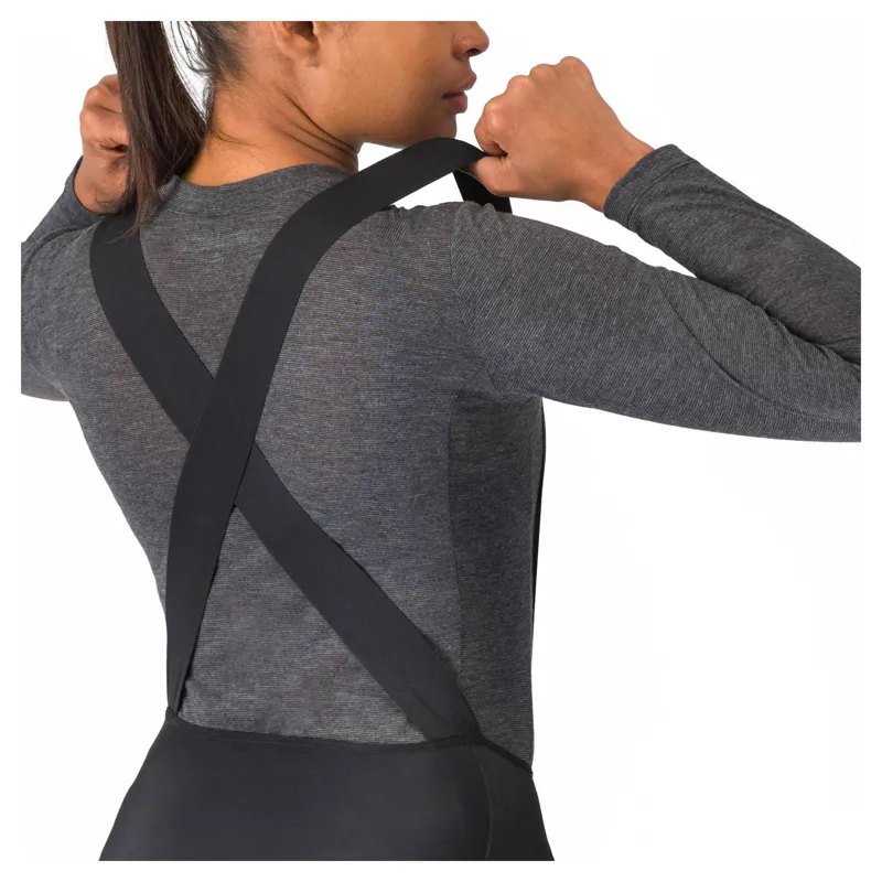 Castelli Omloop DT Women's Thermal Bib Shorts - Black-4