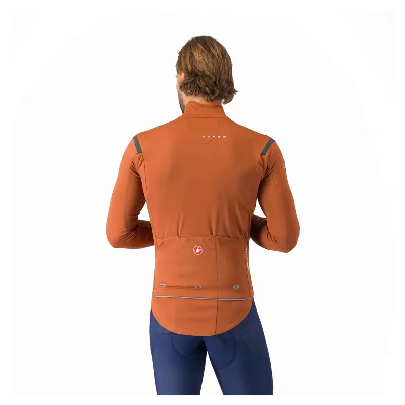 Castelli Perfetto RoS 3 Men's Windproof Jacket - Mocha/Black Reflex-1
