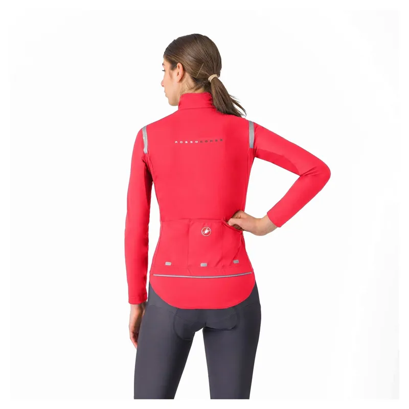 Castelli Perfetto RoS 3 Women's Jacket - Hibiscus/Black Reflex-1