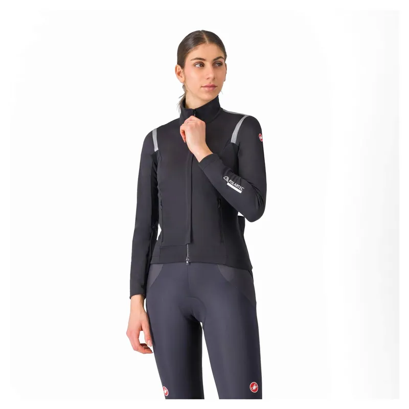 Castelli Perfetto RoS 3 Women's Jacket - Light Black/Silver Reflex