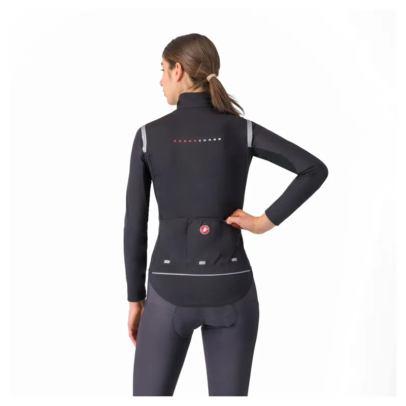 Castelli Perfetto RoS 3 Women's Jacket - Light Black/Silver Reflex-1