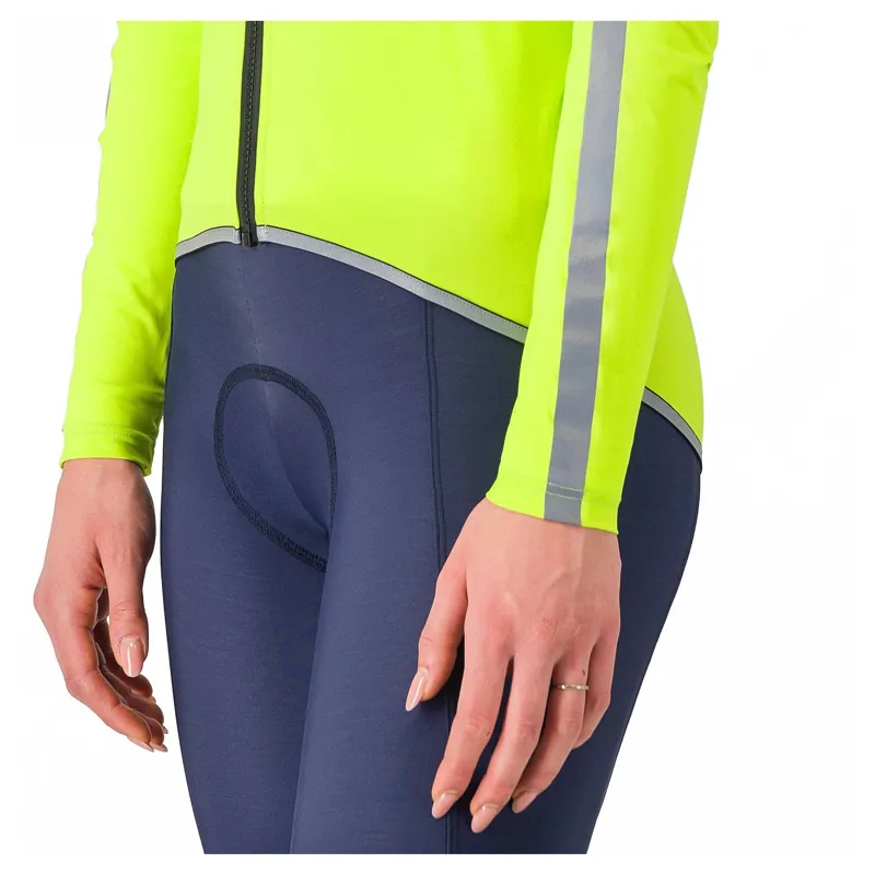 Castelli Ultra Women's Rain Cape - Electric Lime/Silver Reflex-3