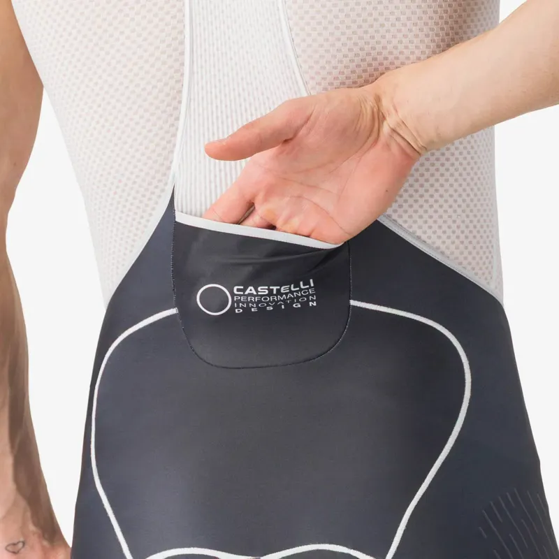 Castelli Free Aero Race Men's Bib Shorts - Black/White-4