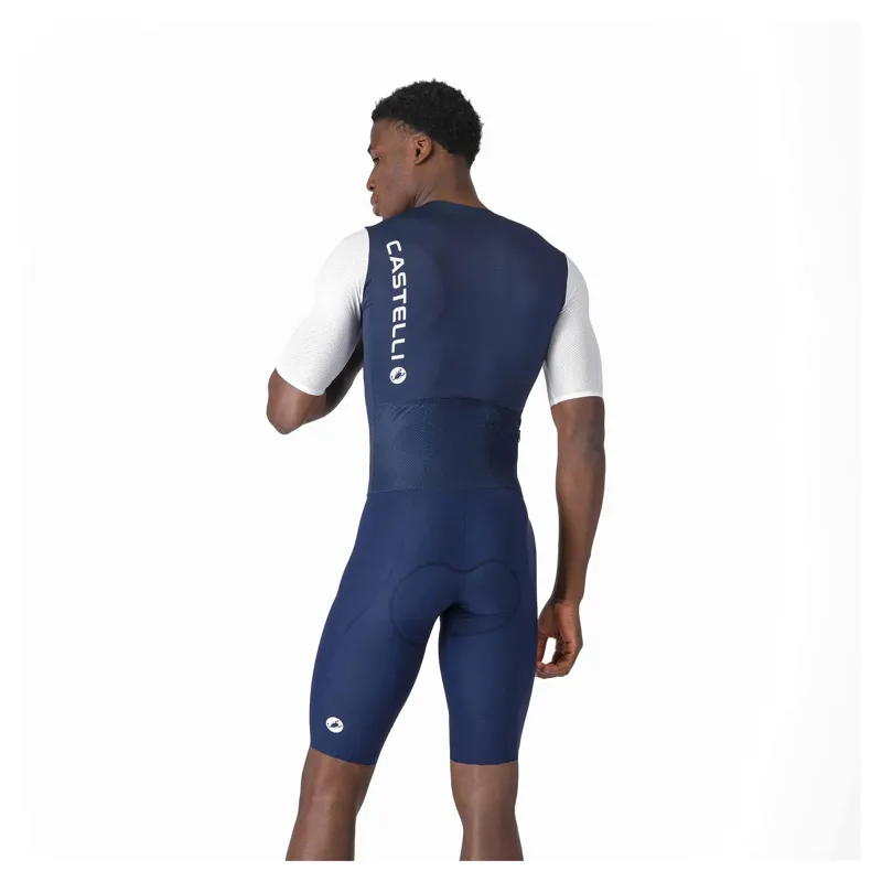 Castelli Saturday Morning Men's Skin Suit - Belgian Blue/White-1
