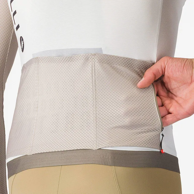 Castelli Corretto Men's Long Sleeve Jersey - Ivory/Clay/Black-5