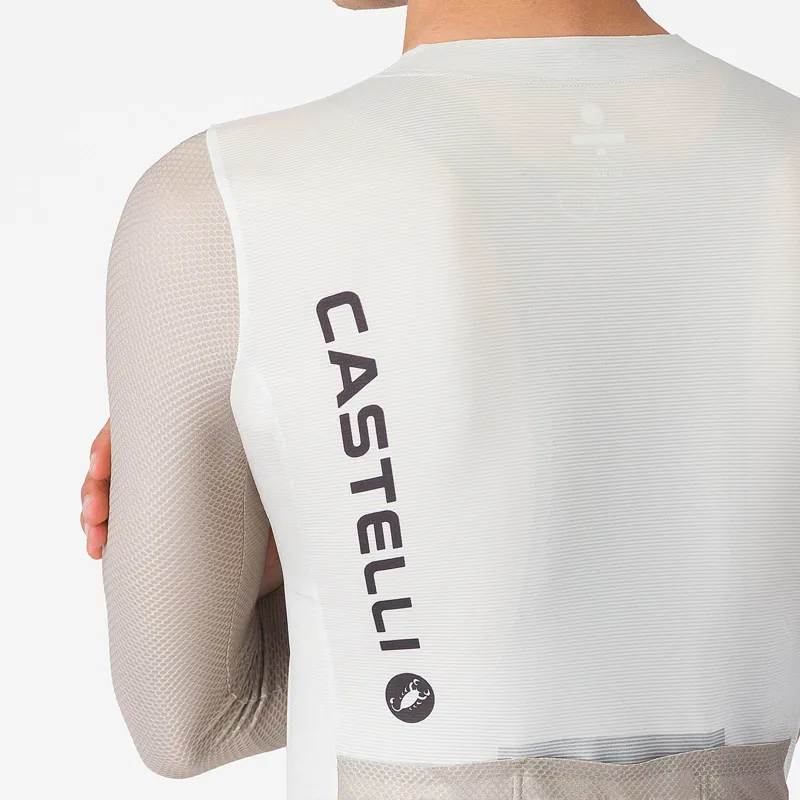 Castelli Corretto Men's Long Sleeve Jersey - Ivory/Clay/Black-4