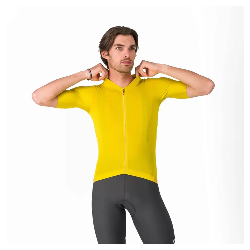 Castelli Espresso 2 Men's Short Sleeve Jersey - Mango Mojito