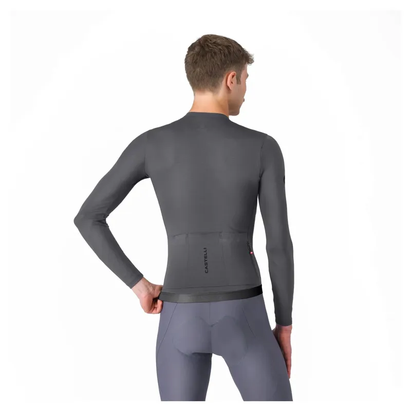 Castelli Espresso 2 Men's Long Sleeve Jersey - Smoky Grey-1