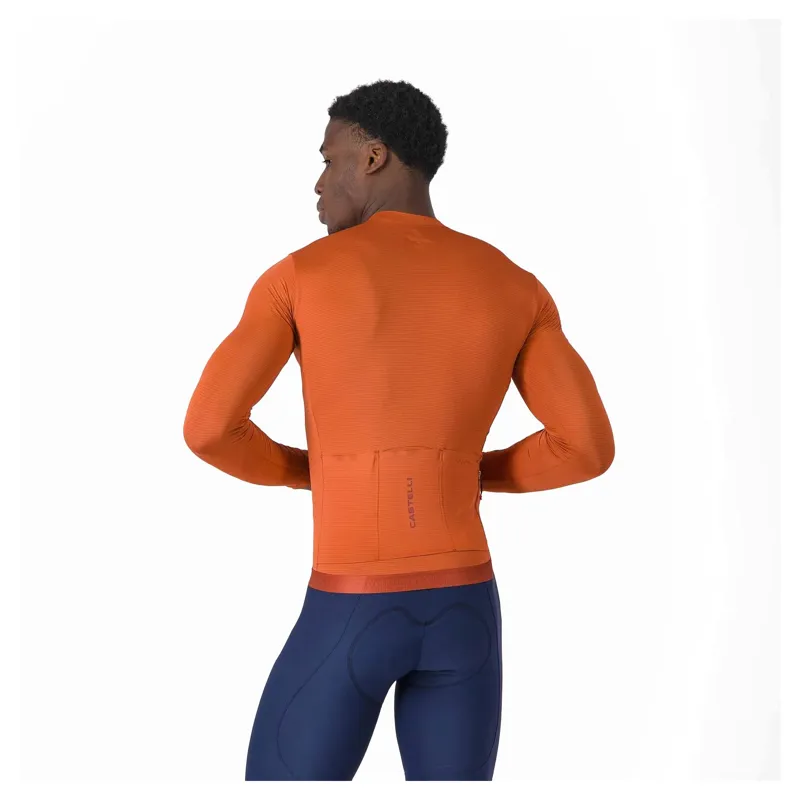 Castelli Espresso 2 Men's Long Sleeve Jersey - Paprika-1