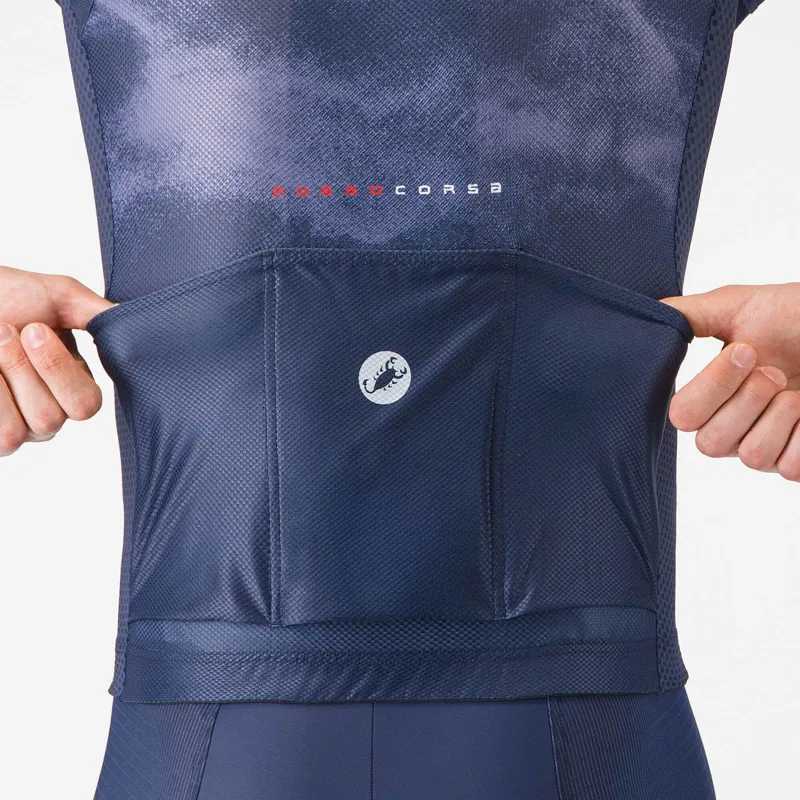 Castelli Climber's A/C Men's Short Sleeve Jersey - Belgian Blue/Winter Sky-3