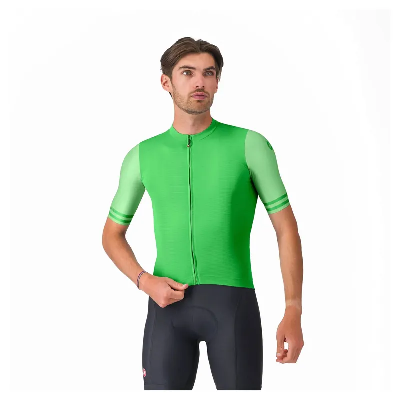 Castelli Prologo Lite 2 Men's Short Sleeve Jersey - Kelly Green