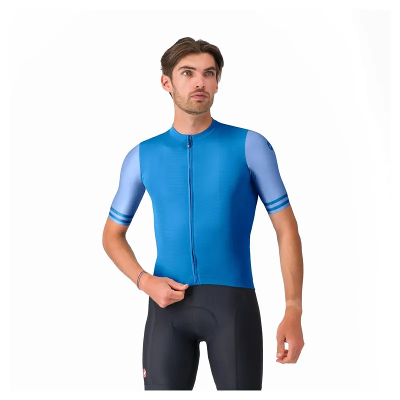 Castelli Prologo Lite 2 Men's Short Sleeve Jersey - Azzurro Italia
