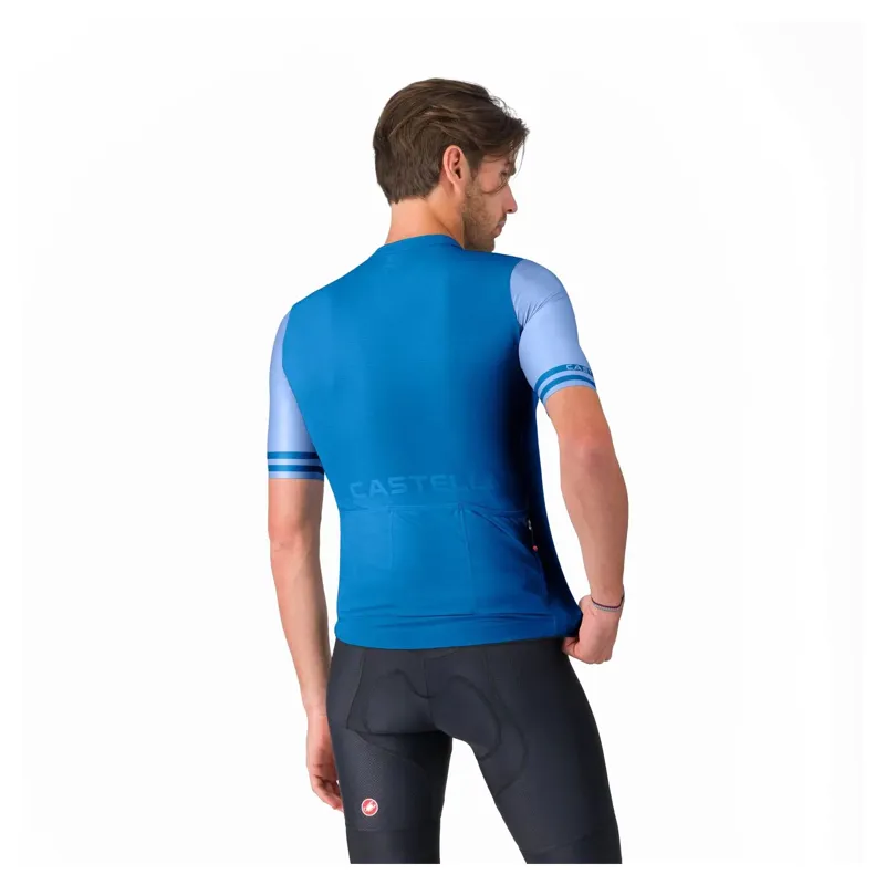 Castelli Prologo Lite 2 Men's Short Sleeve Jersey - Azzurro Italia-1