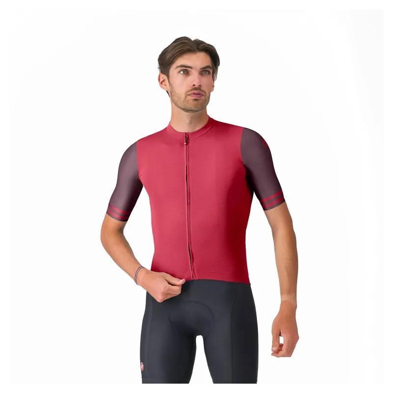 Castelli Prologo Lite 2 Men's Short Sleeve Jersey - Rich Red/Bordeaux
