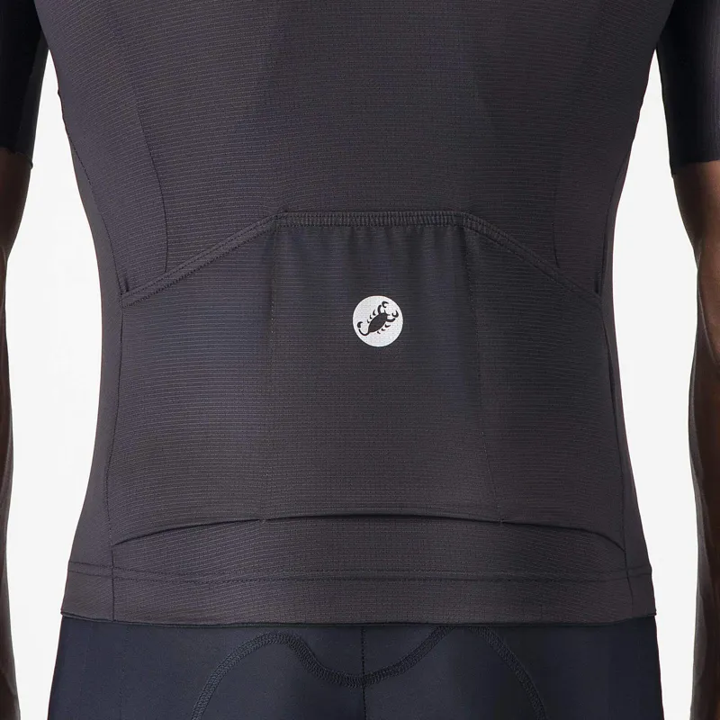 Castelli Entrata Apex Men's Short Sleeve Jersey - Black/White-4