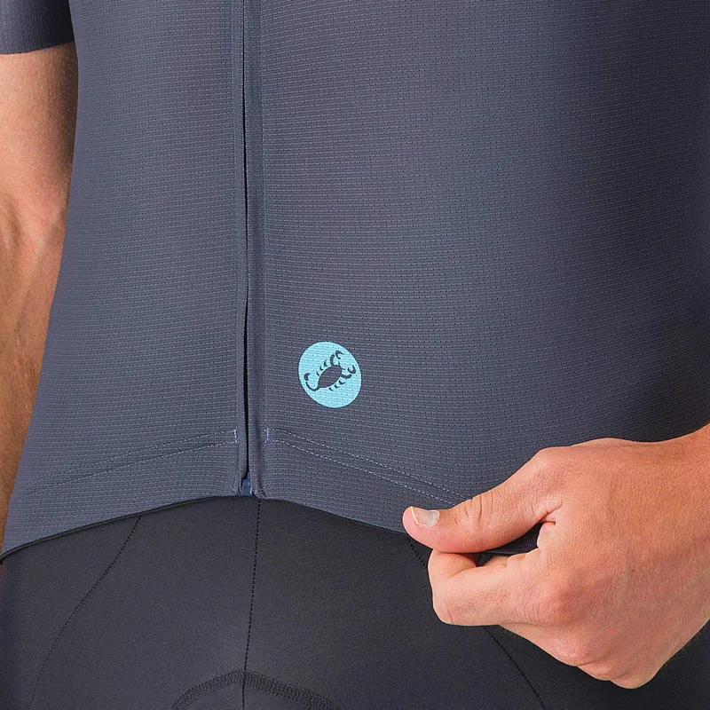 Castelli Entrata Apex Men's Short Sleeve Jersey - Twilight Blue/Neon Blue-4