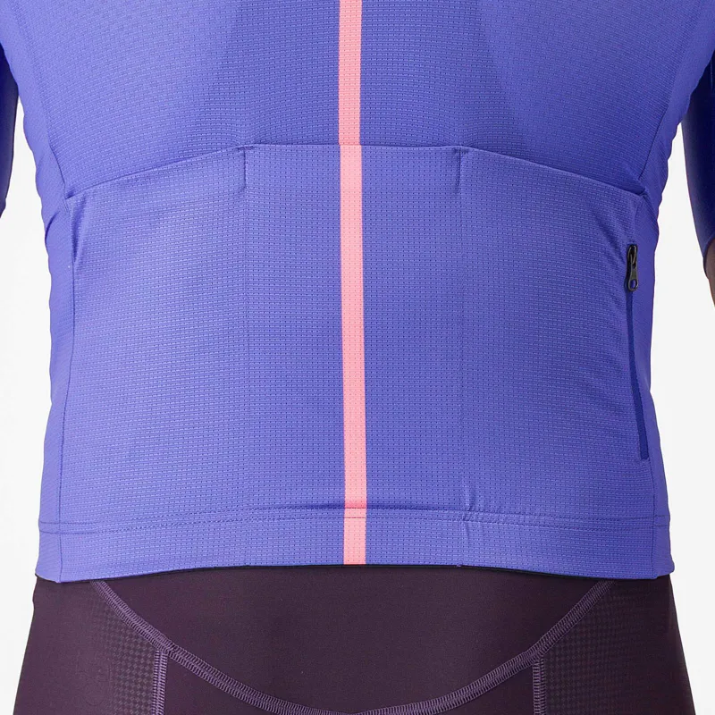 Castelli Drittone Logo Men's Short Sleeve Jersey - Ultraviolet/Rosa Giro-3