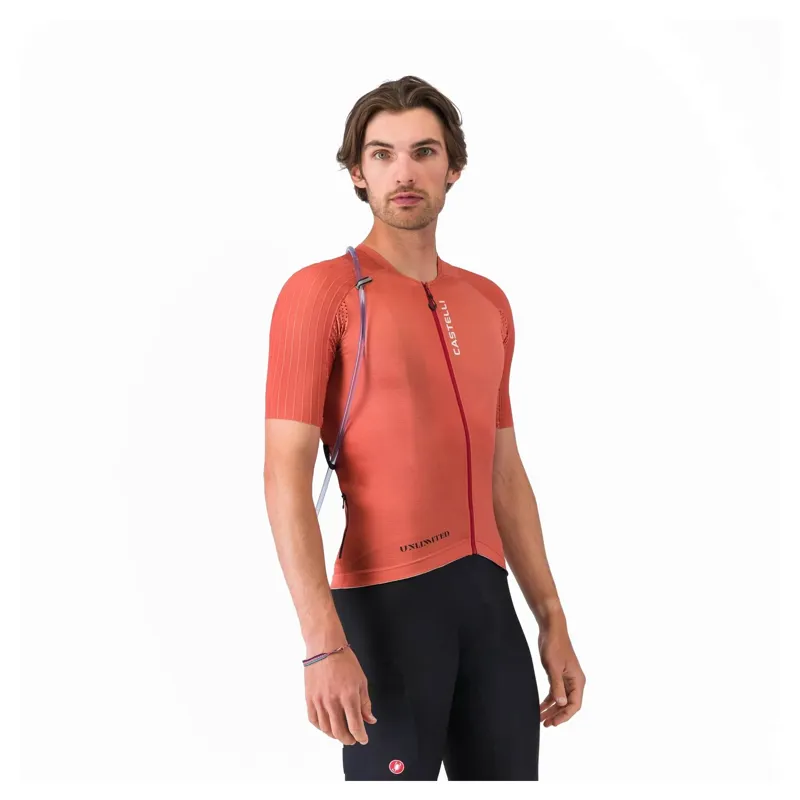 Castelli Unlimited Pro 2 Men's Short Sleeve Jersey - Paprika