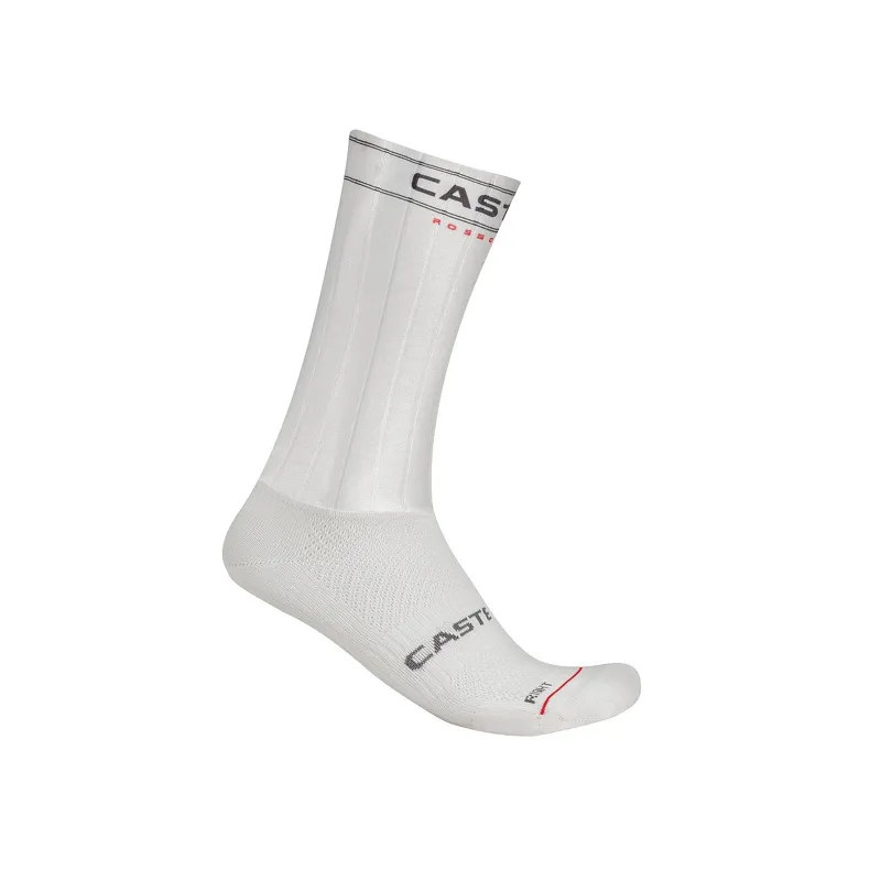 Castelli Fast Feet 4 Socks - White