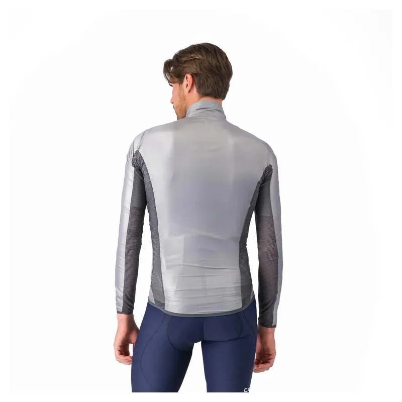 Castelli Aria Shell 2 Men's Windproof Jacket - Silver Grey/Dark Grey-1