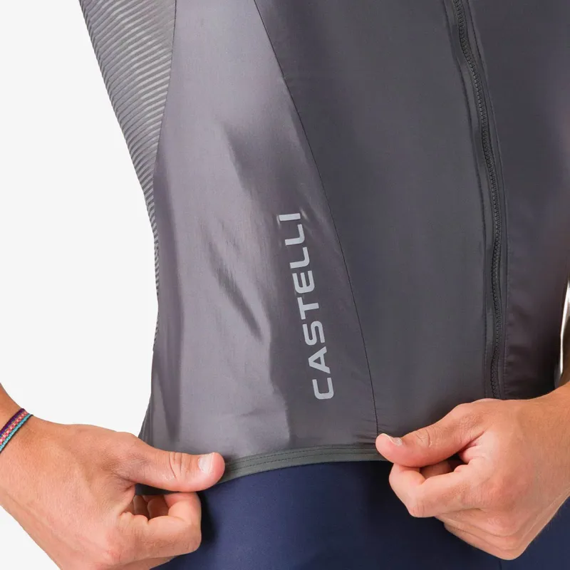 Castelli Aria 2 Men's Windproof Vest - Dark Grey-2