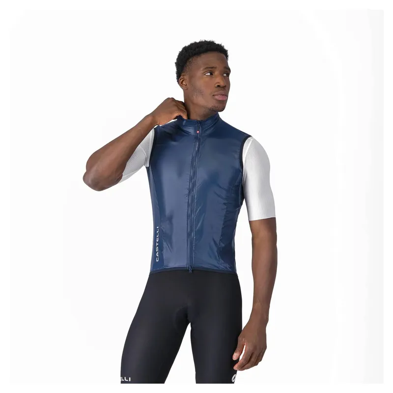 Castelli Aria 2 Men's Windproof Vest - Belgian Blue