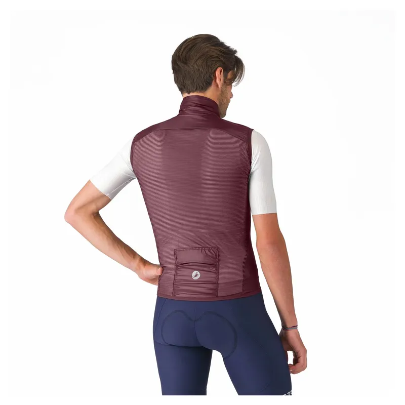 Castelli Aria 2 Men's Windproof Vest - Deep Bordeaux-1