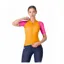Castelli Corretto Women's Short Sleeve Jersey - Vivid Orange/Violet Pink