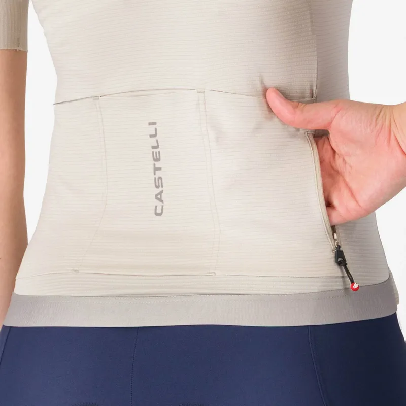 Castelli Espresso 2 Women's Short Sleeve Jersey - Silver Moon-6