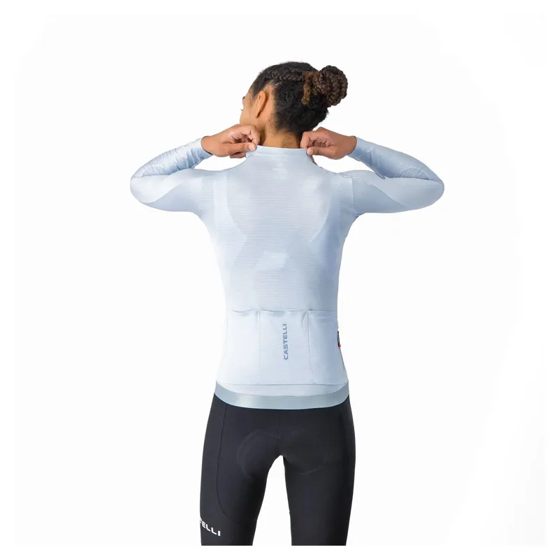 Castelli Espresso 2 Women's Long Sleeve Jersey - Winter Sky-1