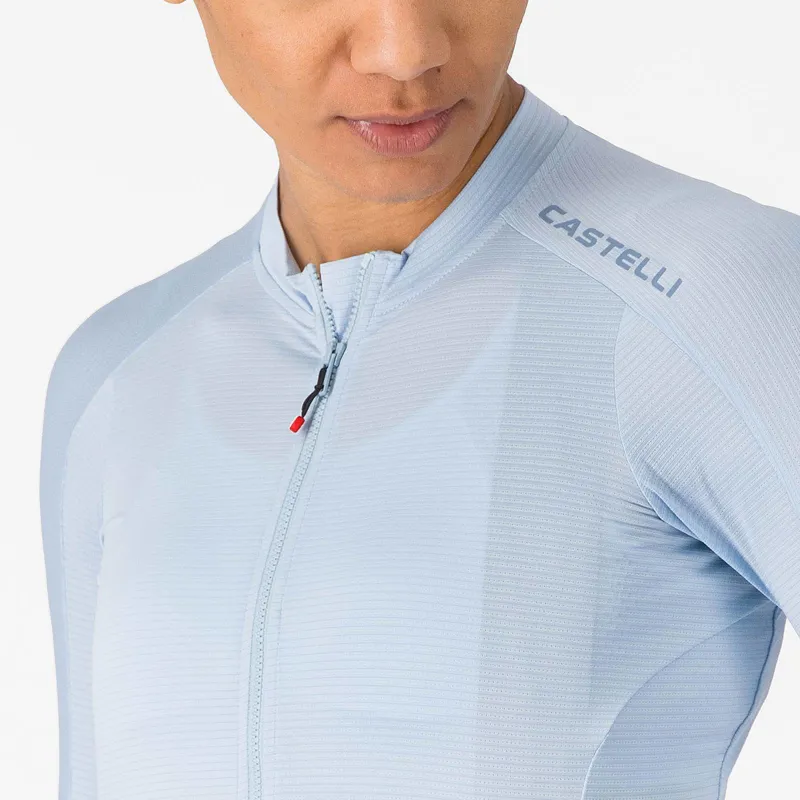 Castelli Espresso 2 Women's Long Sleeve Jersey - Winter Sky-2