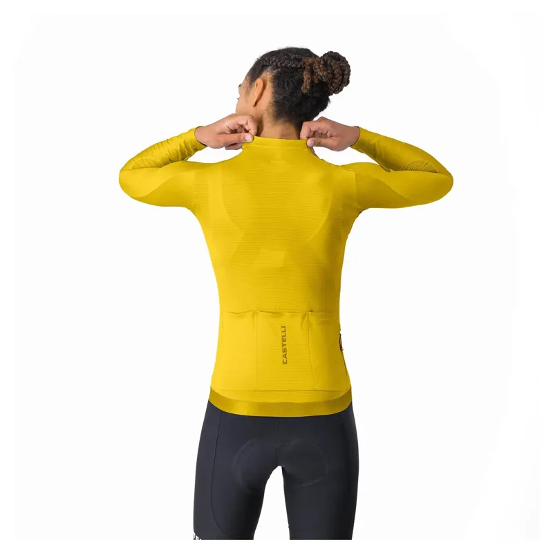 Castelli Espresso 2 Women's Long Sleeve Jersey - Mango Mojito-1