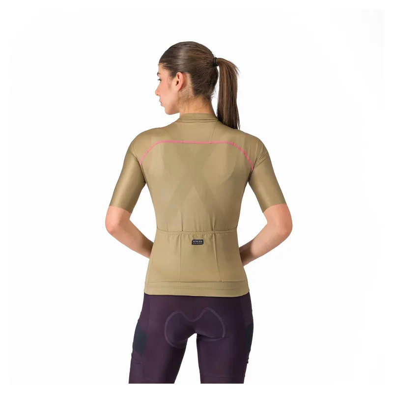 Castelli Unlimited 2 Women's Short Sleeve Jersey - Elmwood/Rosa Giro/Light Pink-1
