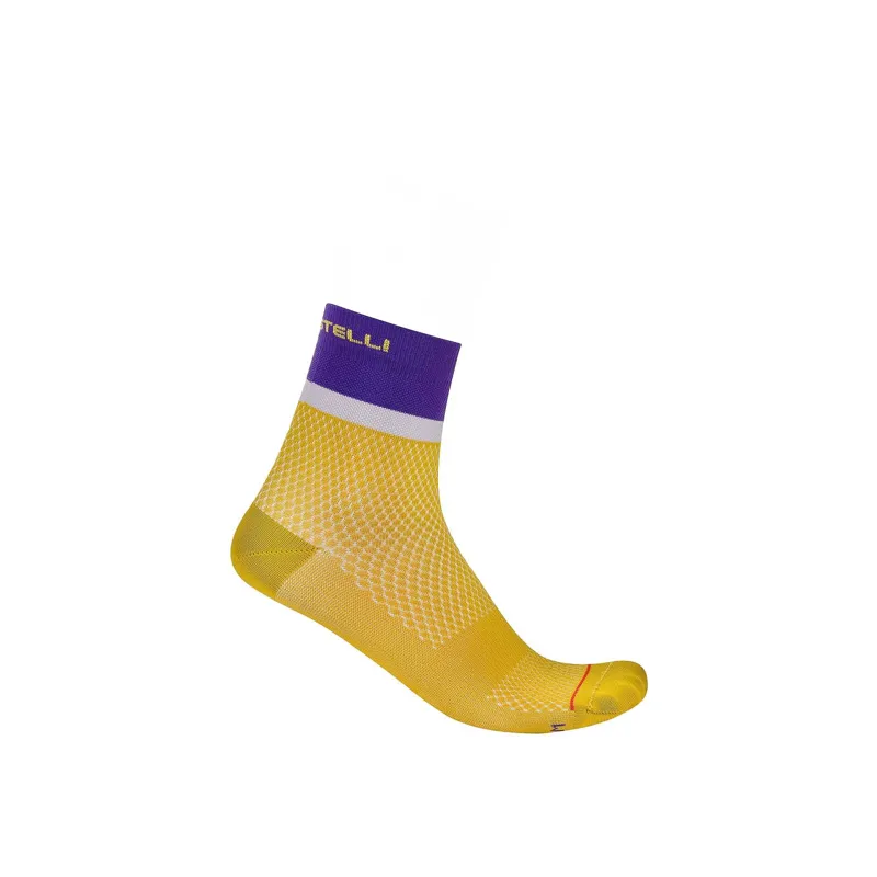 Castelli Tonal Logo 12 Women's Socks - Mango Mojito/Uraviolet