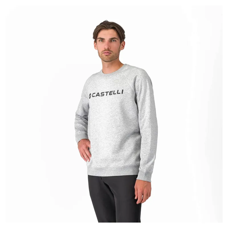 Castelli Logo Men's Sweatshirt - Melange Grey