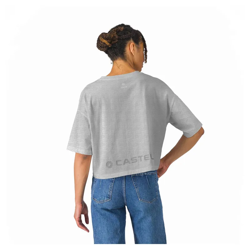 Castelli Logo Women's T-Shirt - Melange Grey-1