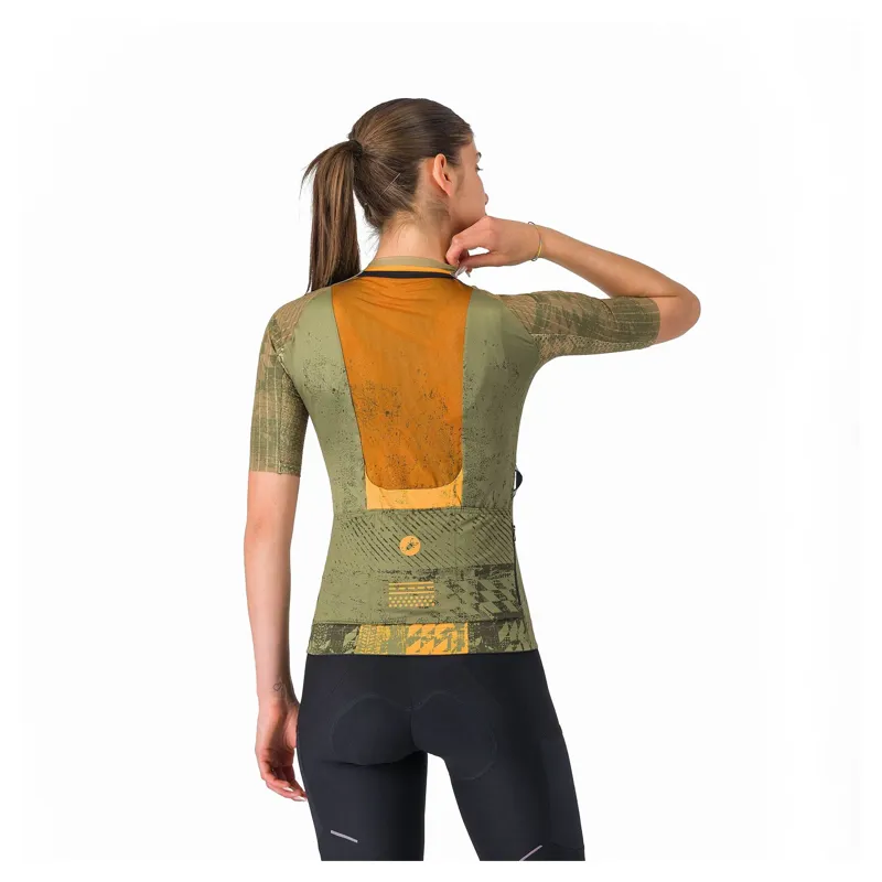 Castelli Unlimited Pro 2 Women's Short Sleeve Jersey - Forest Green-1